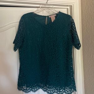 Dark green blouse